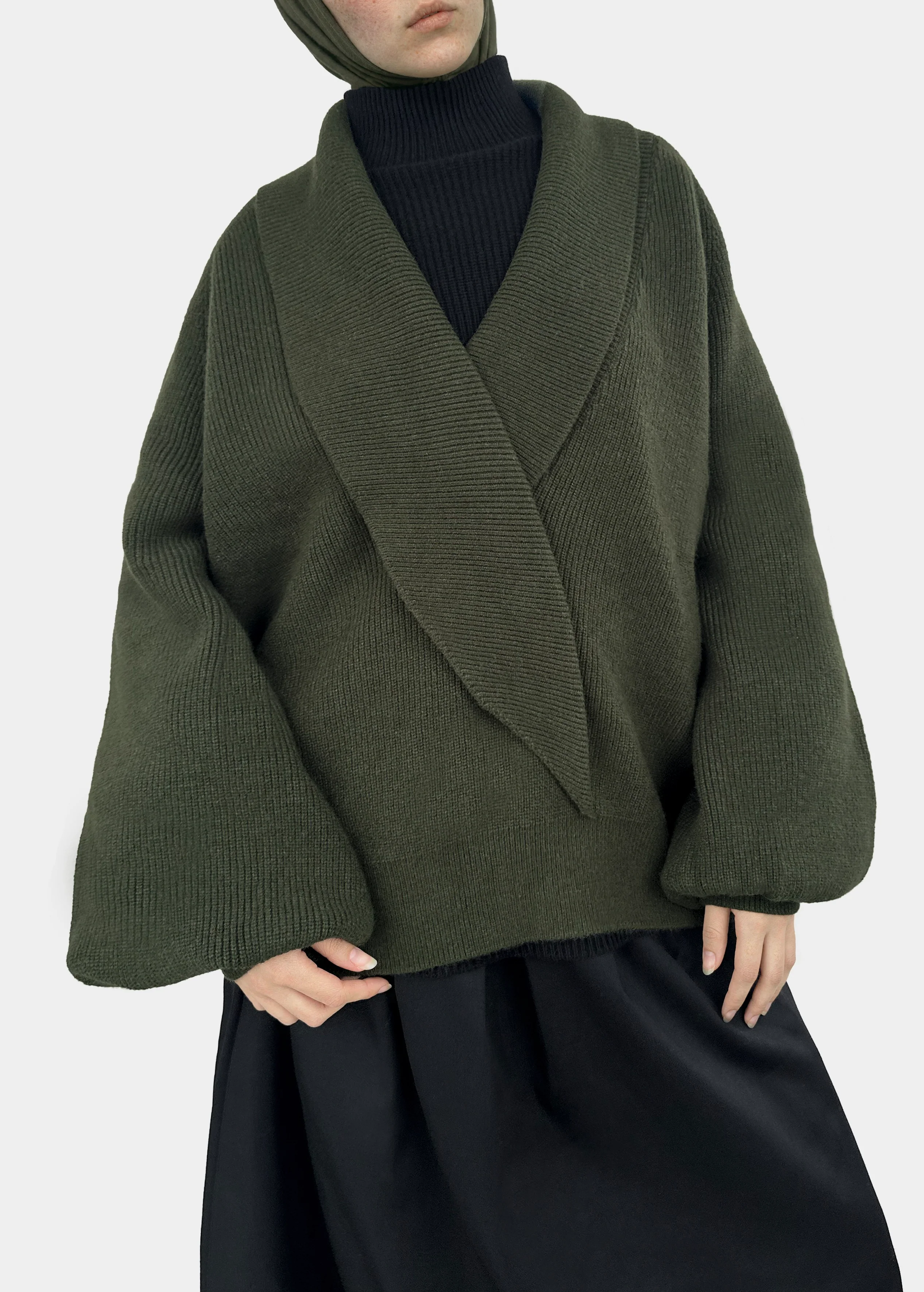 Cardigan — Kaki - Image 3